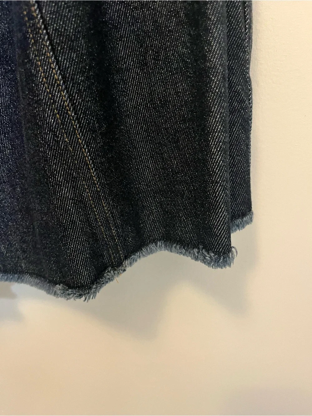 J. Crew Dark Denim Sleeveless Button-Front Dress - Picture 4 of 7